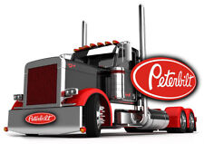 PETERBILT SEMI TRUCK RED STICKER DECAL GARAGE LABEL MAN CAVE TOOLBOX MADE IN USA picture