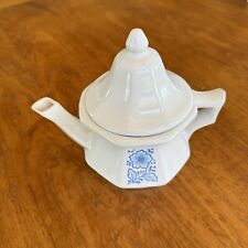 Vintage Avon Blue Flower Ceramic Teapot EUC picture