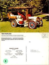 1904 Peerless Vintage Car 6x9 Bishop Glass Advertising Postcard c1940s picture