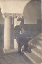 RPPC WWI German Soldier, Wounded, Dress Uniforms, 1915 Portrait, Feldpost picture