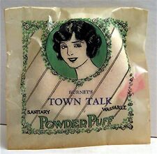 1920 Burnets Town Talk Sanitary Powder Puff St Louis Mo Old Unsold Store Stock picture