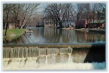 Warren County New Jersey NJ Postcard Waterfall At Pequest Creek c1960's Vintage picture