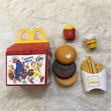 VINTAGE 1989 FISHER PRICE - FUN WITH FOOD MCDONALD'S HAPPY MEAL SET picture