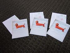 Dachshund Happy Holidays Cards 3 Glitter Jingle Make a Joyful Noise Avanit Dog picture