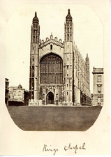 England, Cambridge, Kings College Chapel Vintage Albumen Print Albumin Print picture