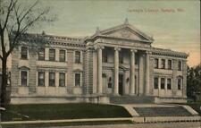 Sedalia,MO Carnegie Library Pettis County Missouri SV Antique Postcard Vintage picture