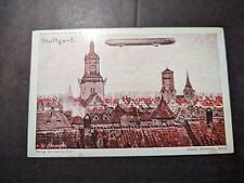 Mint Germany Aviation Zeppelin Postcard Airship over Stuttgart picture