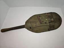 VTG WWII TRENCH SHOVEL w/ Canvas Sleeve picture