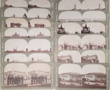METROPOLITAN SERIES ~ 1903 WORLD'S FAIR ~ LOT of 13 Antique Stereoview Cards picture