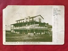Antique Postcard National Hotel Beallsville PA Rt 40 Washington Co   Stage Coach picture