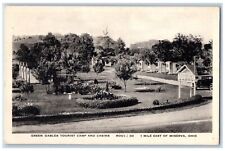 Minerva Ohio OH Postcard Green Gables Tourist Camp Cabins 1936 Vintage Antique picture
