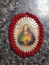Vintage Apostleship of Prayer The Sacred Heart of Jesus Mary Medal Relic picture