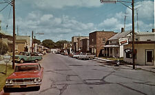 Street View Westfield Wisconsin dowtown district Greyhound Bus Stop 1960s picture