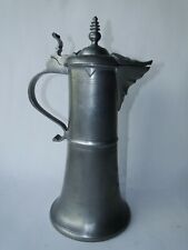 1773 date w/ fox & wreath design PEWTER Wine Flagon Pitcher Tankard touchmarks picture