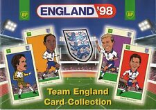 BP ENGLAND 98 TEAM COLLECTION UNUSED EMPTY ALBUM  +FULL SET 25 CARDS MINT COND picture