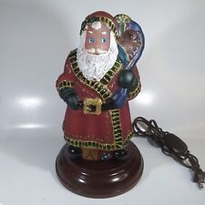 Old World Christmas Santa Claus Light Lamp EM Merck 2001 Merry Father Christmas picture