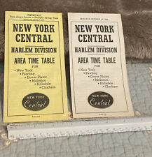 NEW YORK CENTRAL RAILROAD HARLEM DIVISION VTG 1956 picture