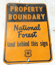 vtg U.S. Forest Service sign picture