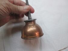 Vintage Singer Sewing Machine Co. Thumb Oiler Oil Can Copper Finish ~ NICE picture