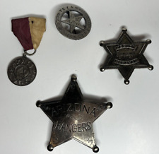 Vintage Deputy and Rangers Badges and Multi Athlete Sports Medal picture
