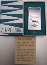 1960s Zippo No. 1610 Slim Lighter Beechcraft KDB-1 Aerial Missile Target W/ Box picture