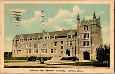 University Hall McMaster University Hamilton Ontario ON Postcard Posted 1937 picture
