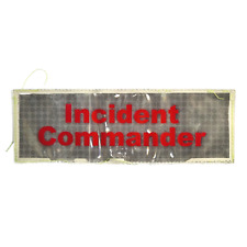 British Fire & Rescue Service Reflective Patch Incident Commander size 29x 10 cm picture