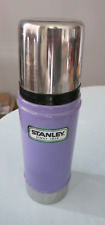 Vintage STANLEY 16 ounce Lavender Purple Stainless Steel Thermos picture
