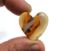Designer Montana Agate Heart Cabochon 37.65 Crt Loose Gemstone For Jewelry picture