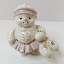 Lenox Snowy Skater Girl Porcelain Figurine Collectible Winter Christmas picture