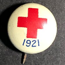 1921 Red Cross Small Steel Pinback Button picture