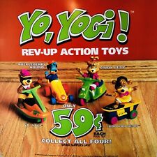 McDonald's Yo Yogi Happy Meal Translite Sign Advertisement Hanna Barbera 1992 picture