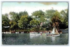 1908 Boating On Russian River Healdsburg California CA Posted Vintage Postcard picture