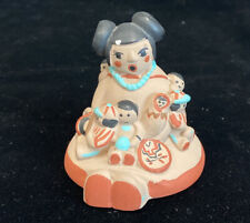 Teissedre Vintage Clay Pottery Storyteller with 8 children Signed & Dated 1991 picture