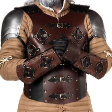 Leather Armor Medieval Body Archer Armor W Arm Guard  Larp Cosplay costume Armor picture