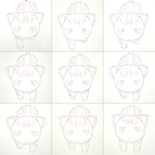 Azumanga Daioh Maya the Cat Original Anime Production Genga Sketch Douga Cel picture