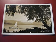 1930s Lake Quinault, Washington WA, Dell Mulkey Photo Postcard, RPPC #1153 picture