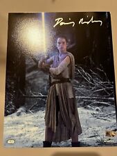Daisy Ridley Auto Autograph Star Wars 8x10 Full Signature Topps Authentication picture