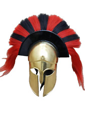 Medieval collectible Corinthian Vintage Replica Helmet Red and Black Plume picture