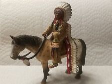 Schleich Sioux Indian Chief on Horse Retired 2011, Indian Figurine Wild West picture