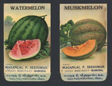 2 Different Antique Vegetable Seed Packets, 1910-20's, H07, wear picture