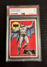 1966 Topps Batman #1 THE BATMAN Black Bat PSA 5 RC Rookie Card picture