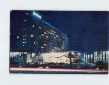 Postcard Night Scene of the Famous Americana Hotel Miami Beach Florida USA picture