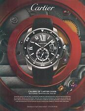 ▬► ADVERTISING ADVERTISING AD CARTIER Watch Watch Caliber diver 1904 MC picture