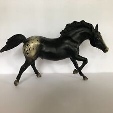 VINTAGE Breyer Horse Traditional #127 Running Stallion Black Appaloosa 1970s picture