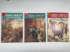 Zane Grey's Stories of the West  33, 36, 38 - 1957 - DELL - Lot of 3 picture