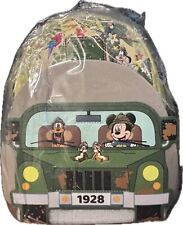 NEW Loungefly Disney Mickey & Friends Jungle Safari GLOW IN THE DARK Backpack picture