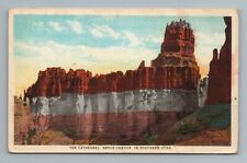 Cathedral Bryce Canyon Southern Utah Vintage Postcard picture