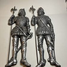 Vintage Metal Conquistador Wall Art 29” Tall picture