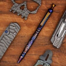 Starry Sky Limited Edition Titanium Alloy Tactical Pen Metal Press Ballpoint Pen picture